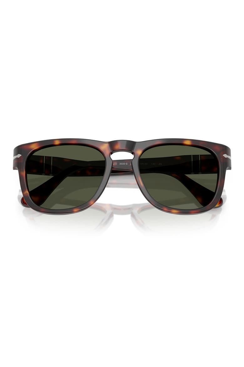 Elio 54mm Square Sunglasses, Alternate, color, HAVANA / GREEN