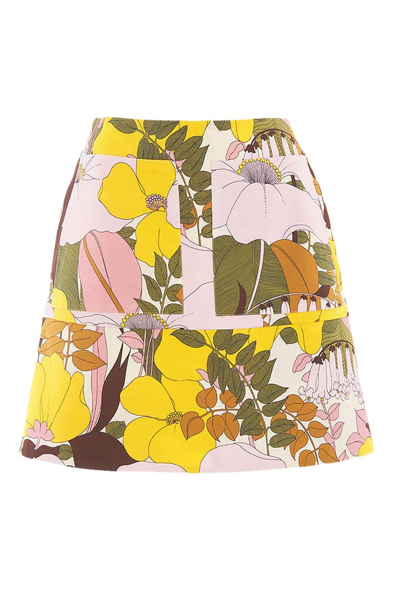 Short Skirt Big Flower Rose Pink, Alternate, color, Big Flower Rose Pink