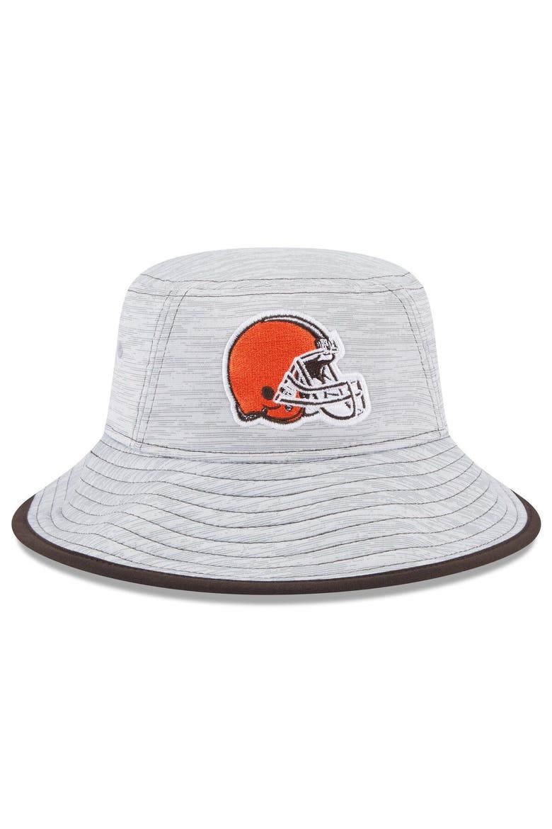 Men's New Era Gray Cleveland Browns Game Bucket Hat, Main, color, Gray
