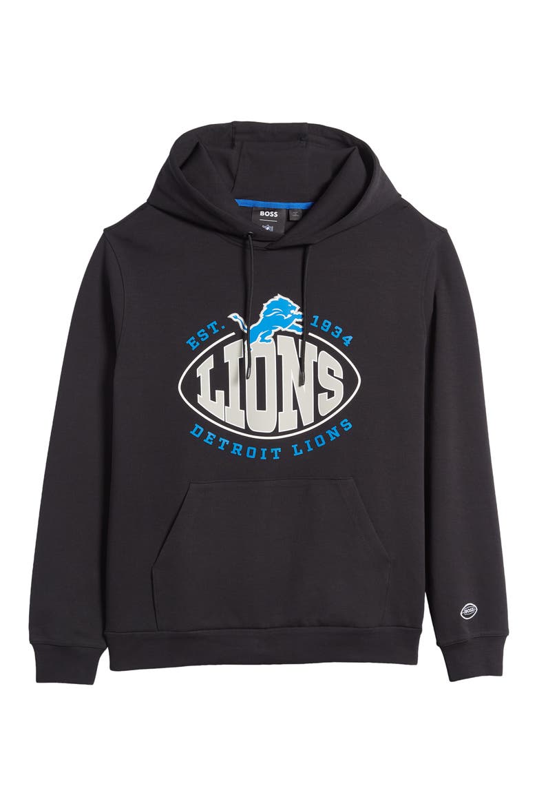 x NFL Touchback Graphic Hoodie, Alternate, color, DETROIT LIONS BLACK