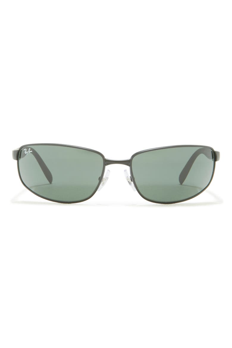 61mm Pillow Sunglasses, Main, color, MATTE BLACK