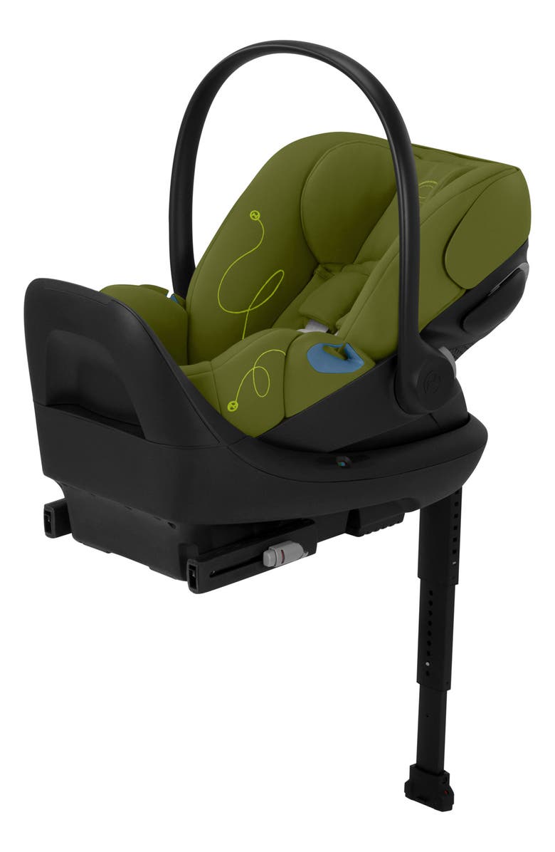 CYBEX Cloud G Lux Comfort Extend SensorSafe<sup>™</sup> Car Seat & Base, Main, color, Nature Green