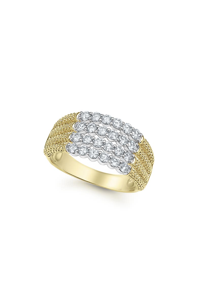 LAGOS Superfine Signature Caviar Diamond Ring, Alternate, color, Gold