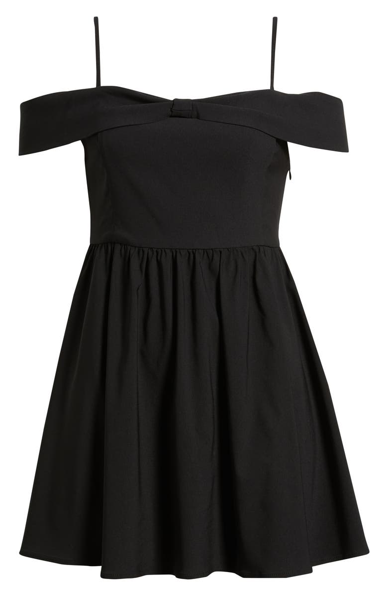 BP. Off the Shoulder Party Dress, Alternate, color, Black