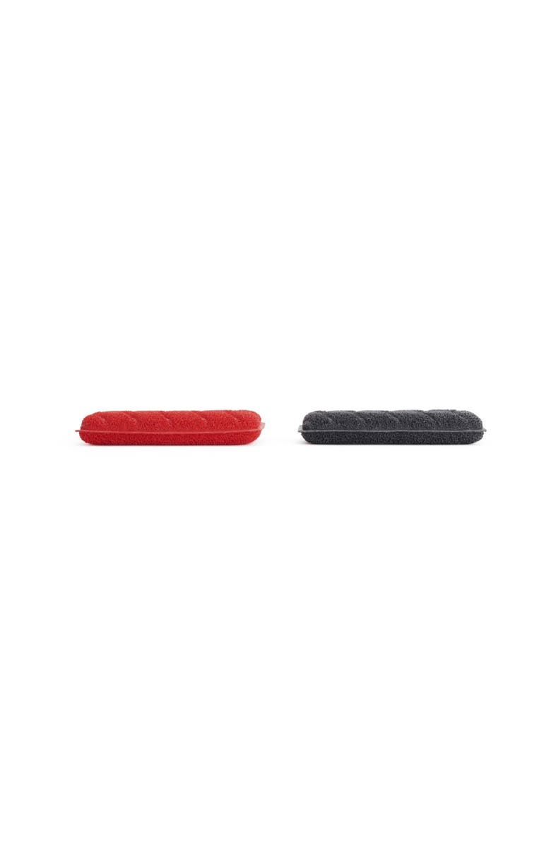 WOLL Silicone 2 Pc Sponge Set, Black and Red, Alternate, color, Black