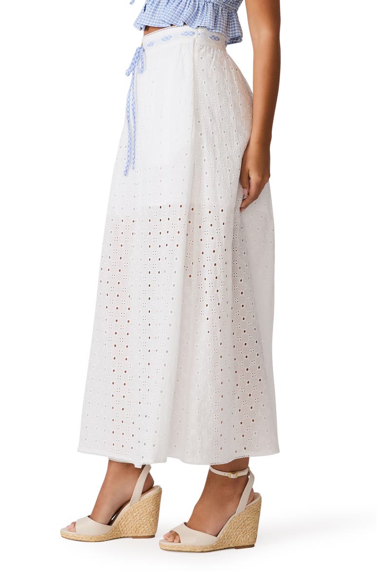 Zana Eyelet Maxi Skirt, Alternate, color, ANTIQUE