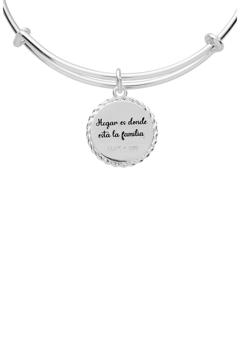 Abuela Charm Bangle Bracelet, Alternate, color, Silver