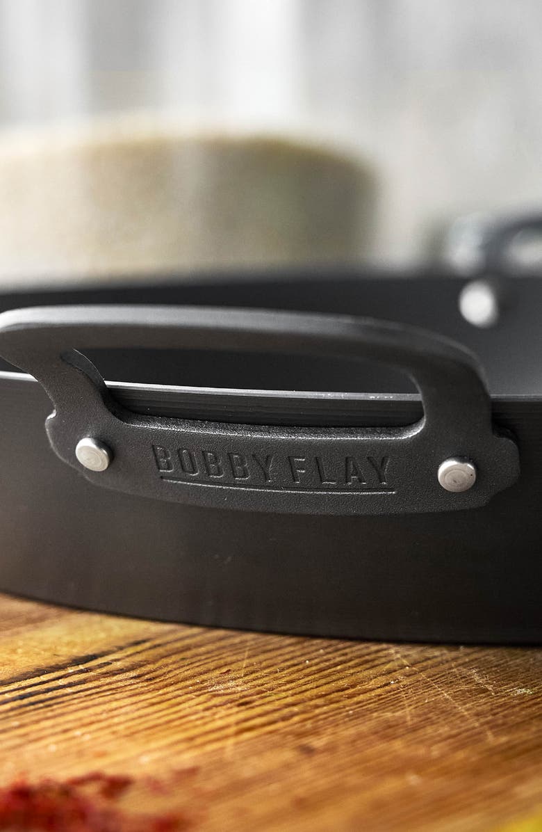 GreenPan x Bobby Flay 15" Carbon Steel Paella Pan, Alternate, color, Black