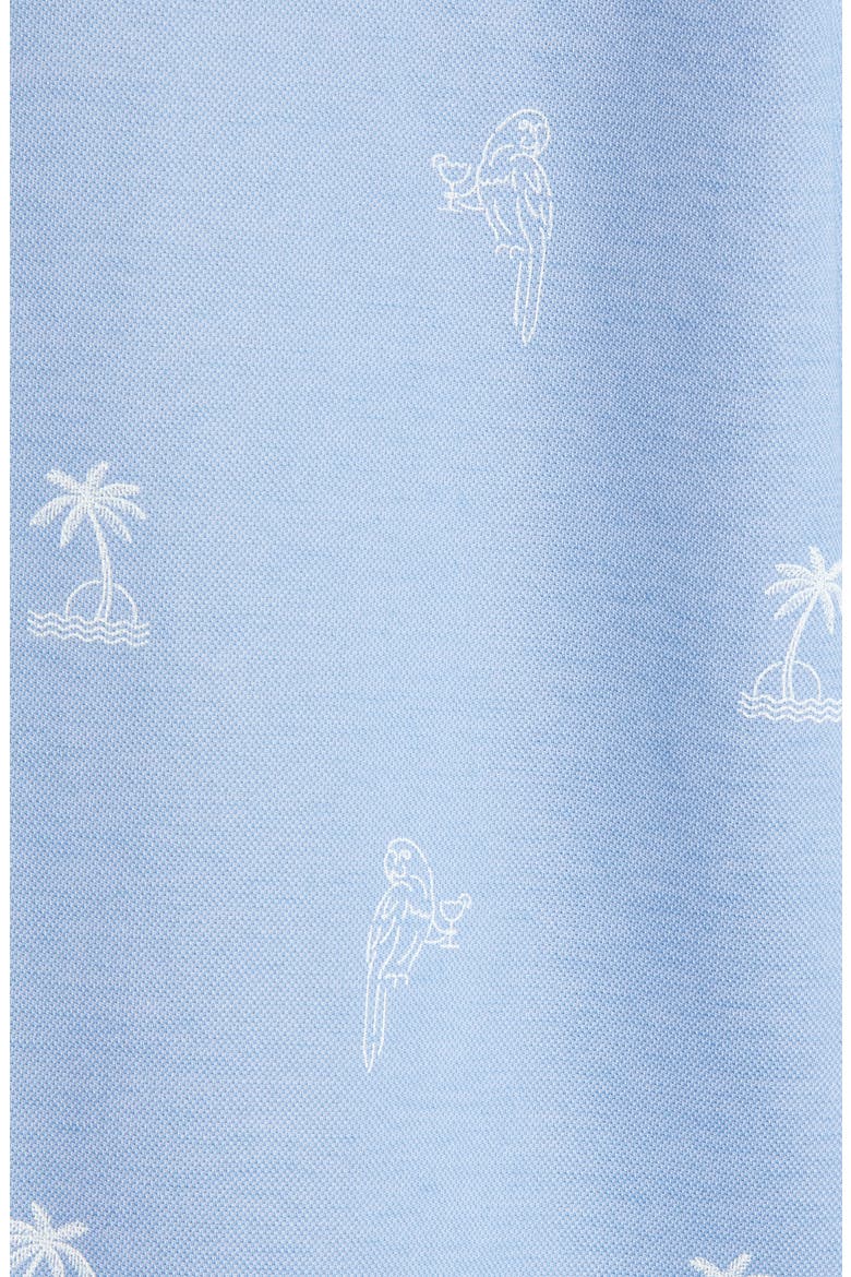 Loose Screws Palm & Parrot Polo, Alternate, color, HEATHER ALLURE