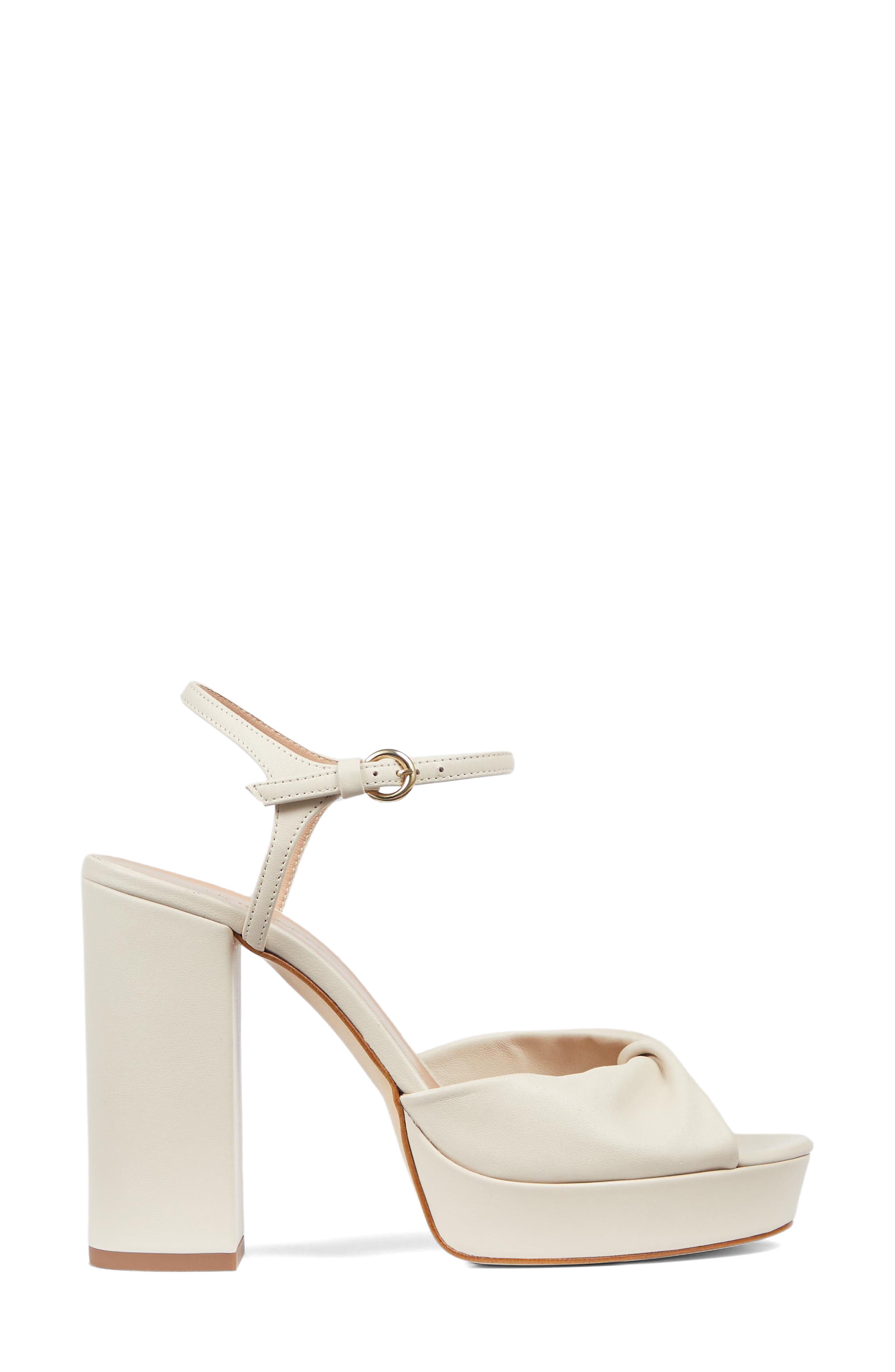 LK Bennett Rosa Platform Sandal, Alternate, color, Ecru