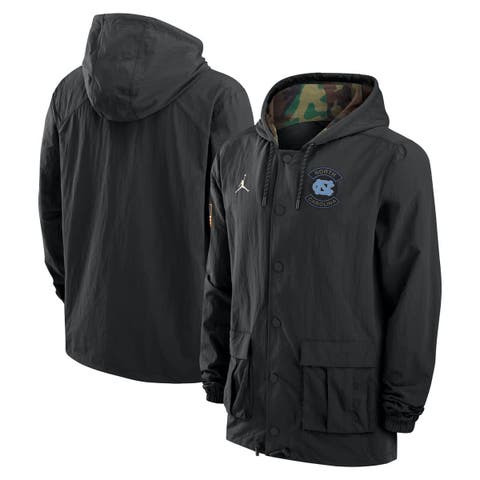 Men
s Jordan Brand Black North Carolina Tar Heels 2025 NCAA Military Appreciation Full-Snap Jacket