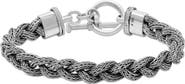 SAMUEL B. Sterling Silver Braided Chain Toggle Bracelet