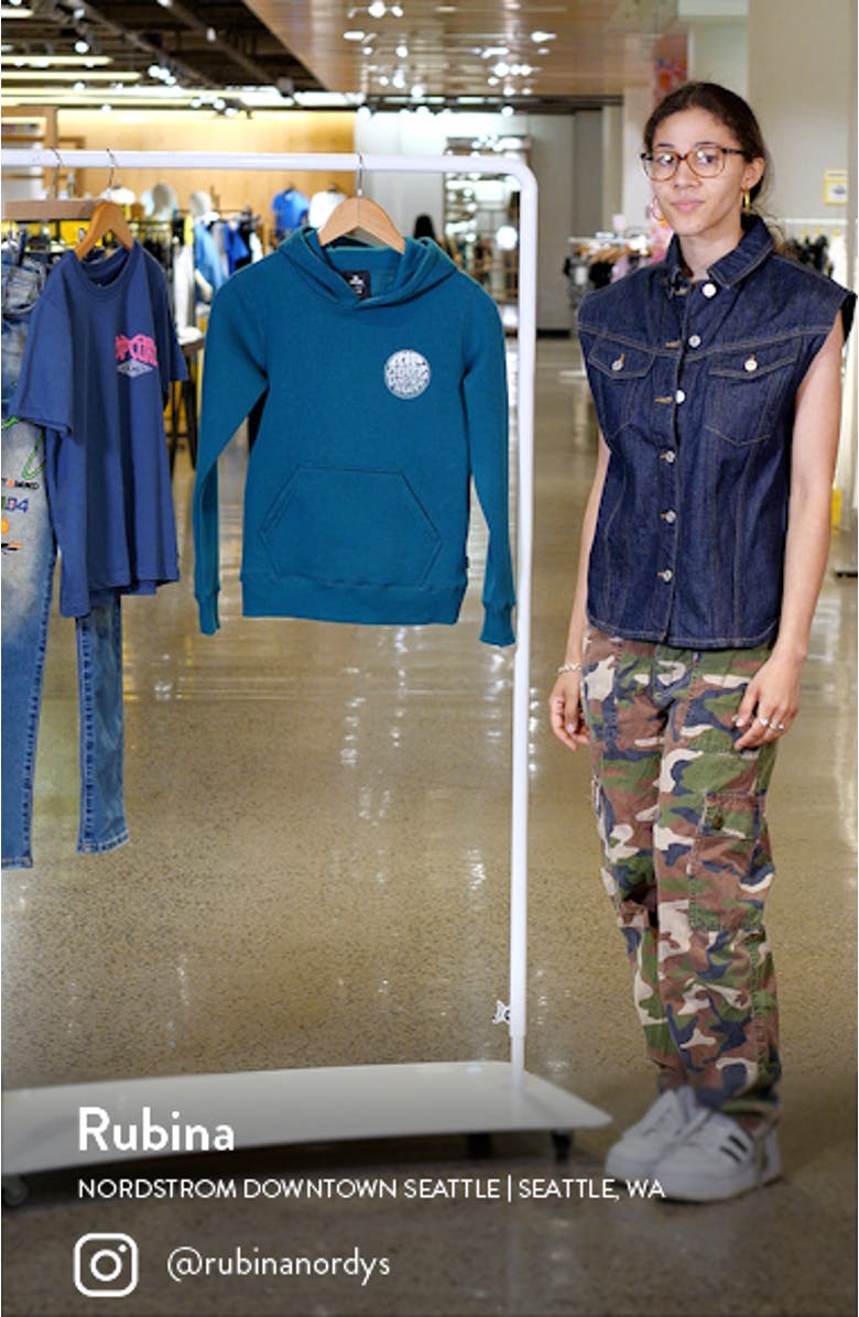 Kids' Wetsuit Icon Fleece Hoodie, sales video thumbnail