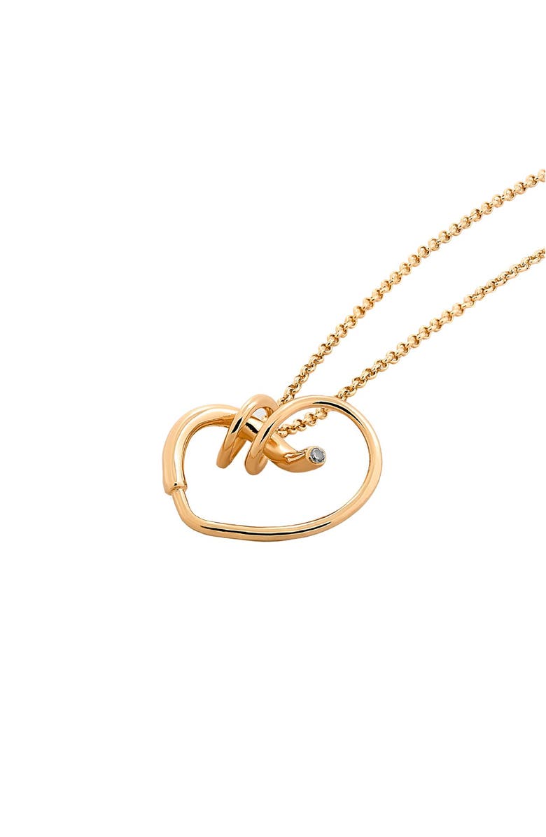 PIERETTI Chantal heart-shaped pendant, Main, color, Gold Plate