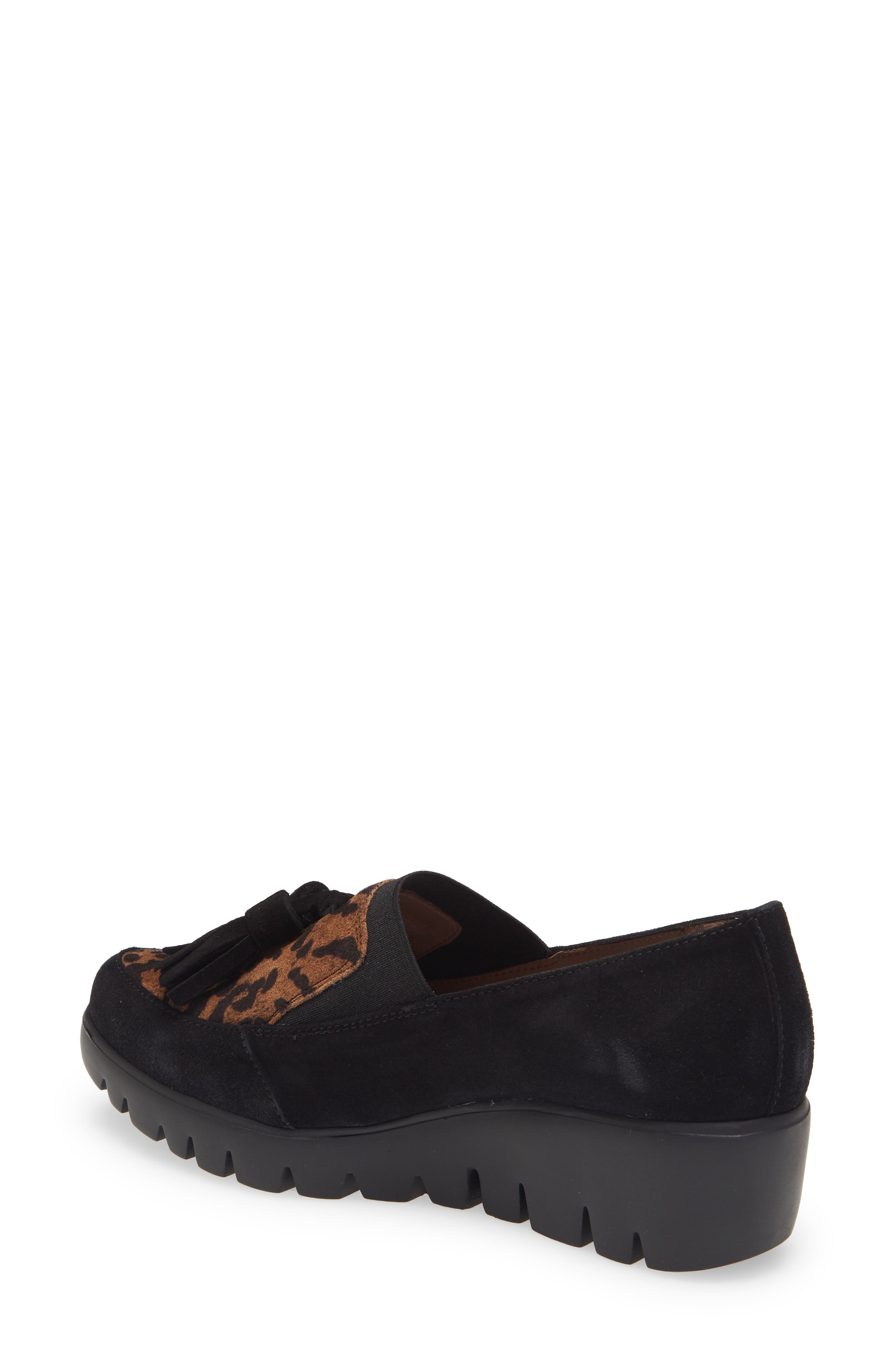 Wonders Wedge Tassel Loafer, Alternate, color, 