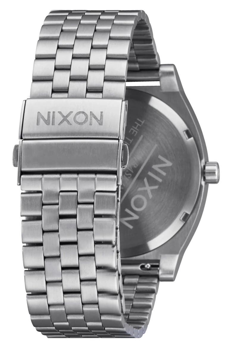 Time Teller Solar Bracelet Watch, 40mm, Alternate, color, SILVER / SALMON