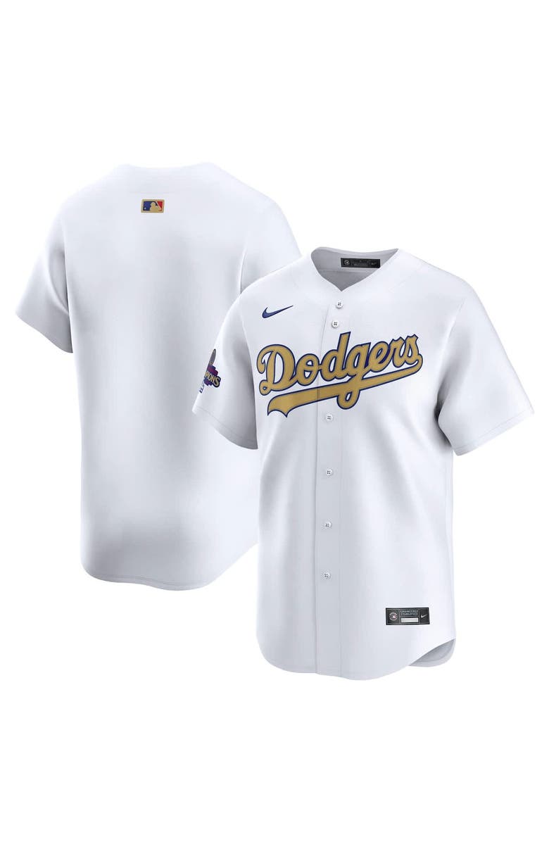 Nike Men's Nike  White Los Angeles Dodgers 2025 Gold Collection Limited Jersey, Alternate, color, 