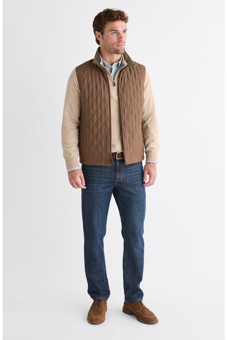 Dorset Quilted Wool Blend Vest, Alternate, color, L631 KHAKI