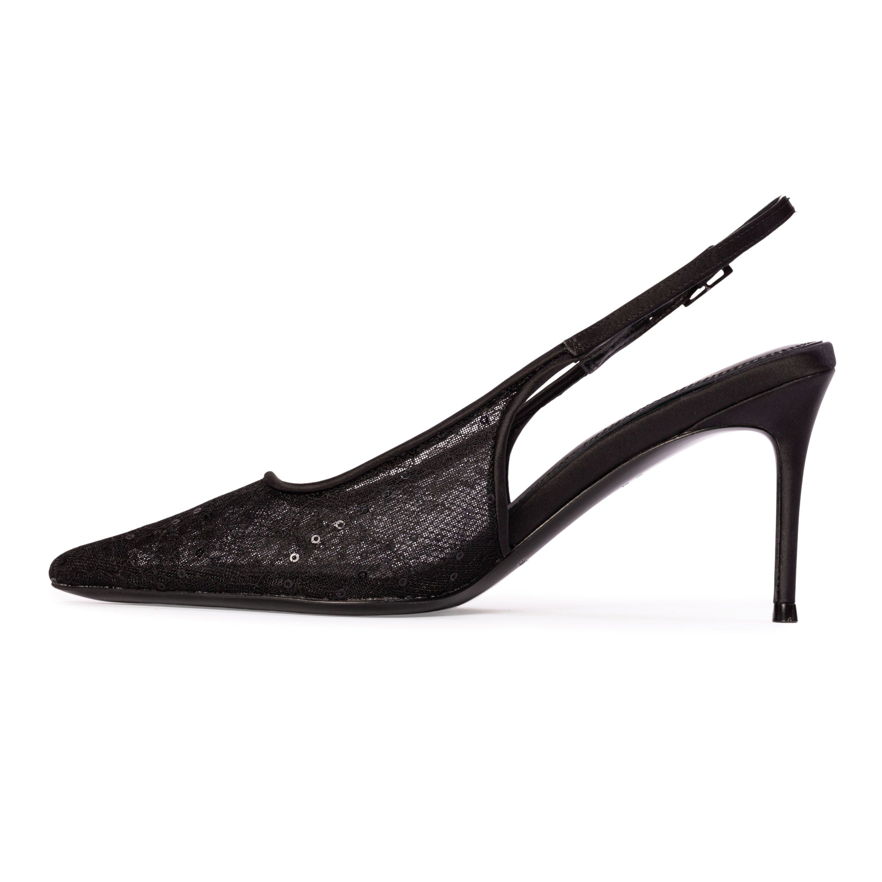 Marina 80 Pump, Alternate, color, Black Sequin Lace