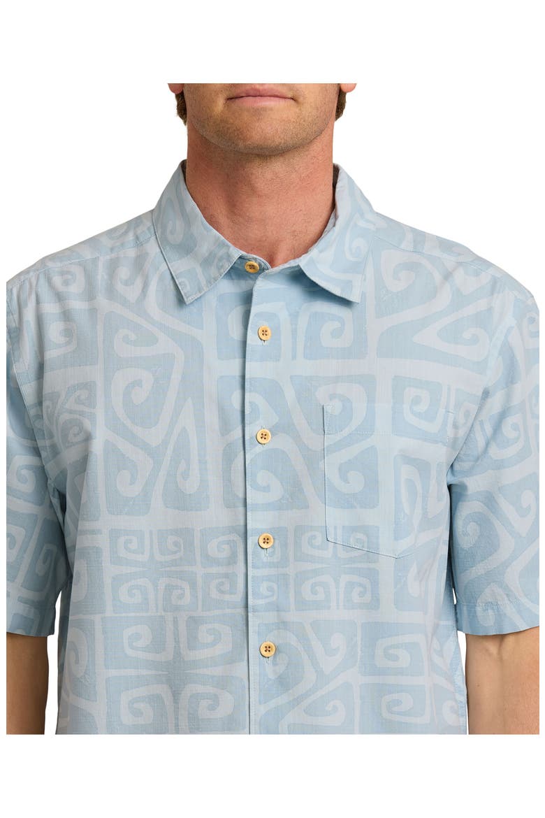 Tiki Beach WM SS Short Sleeve Shirt, Main, color, SKYWAY