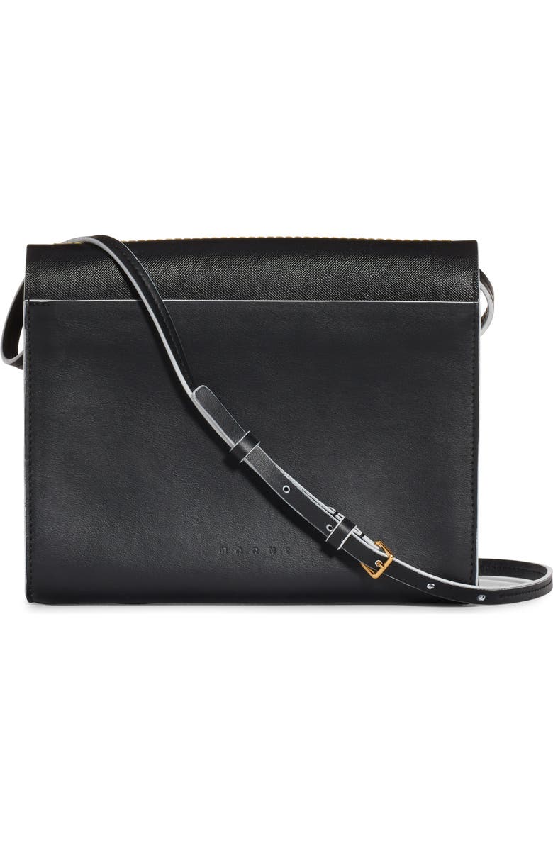 Marni Law Leather Pochette Crossbody Bag, Alternate, color,