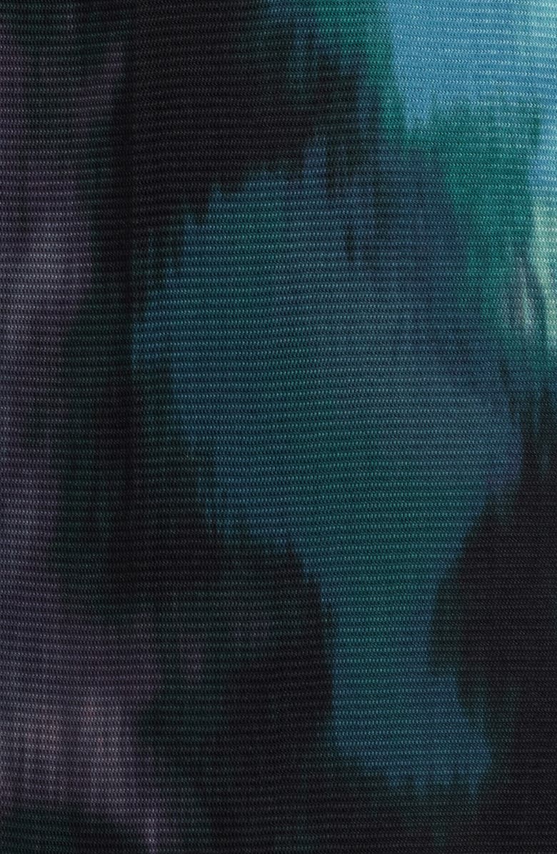 Anne Klein Twist Front Long Sleeve Maxi Dress, Alternate, color, Anne Black Multi