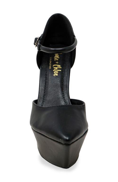 CHASE & CHLOE CHASE AND CHLOE POINTY TOE D'ORSAY PLATFORM PUMP 