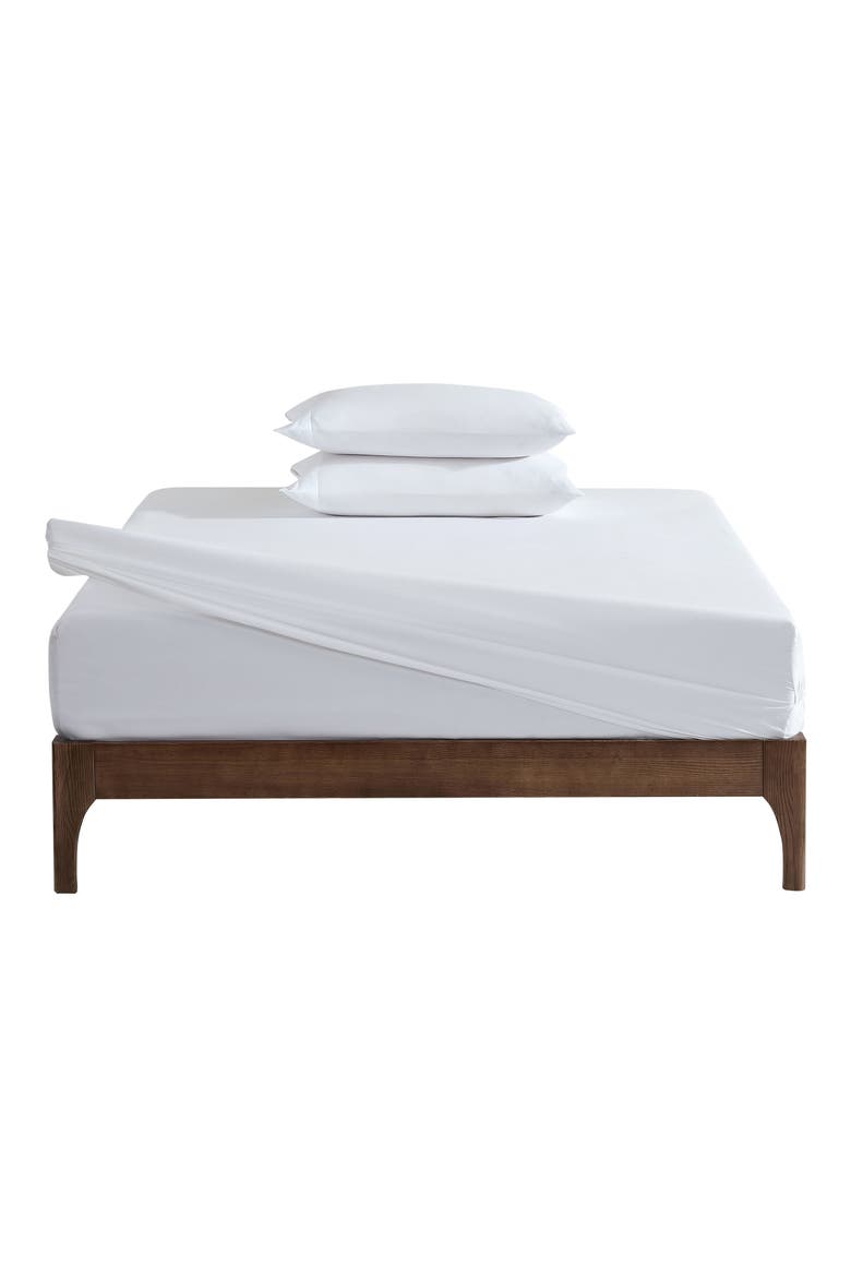 Solid Set of 2 Pillowcases, Alternate, color, WHITE