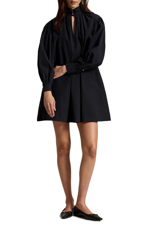 Long Sleeve Cotton Minidress