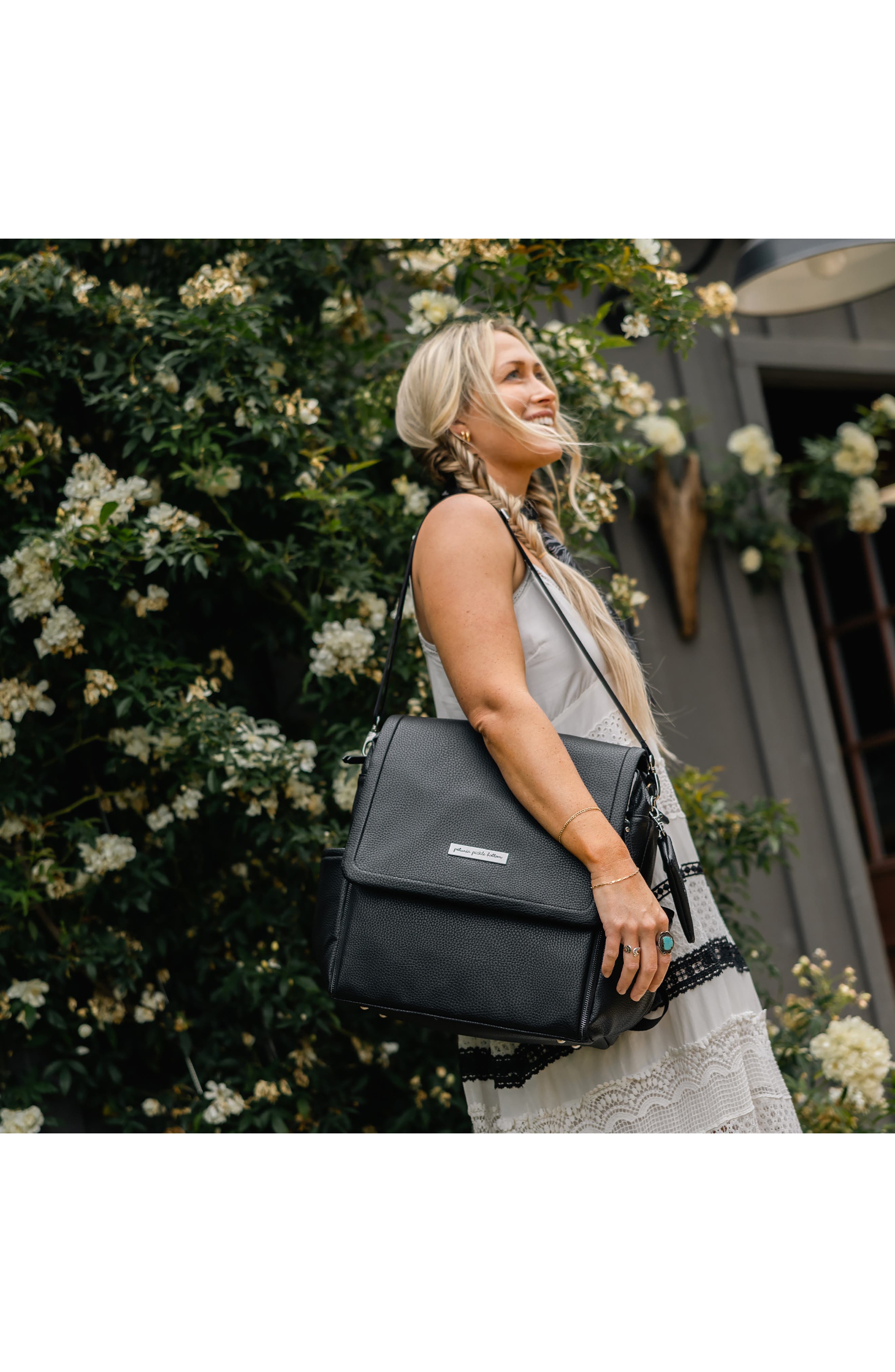 Petunia Pickle Bottom Boxy Backpack Diaper Bag, Alternate, color, Ebony