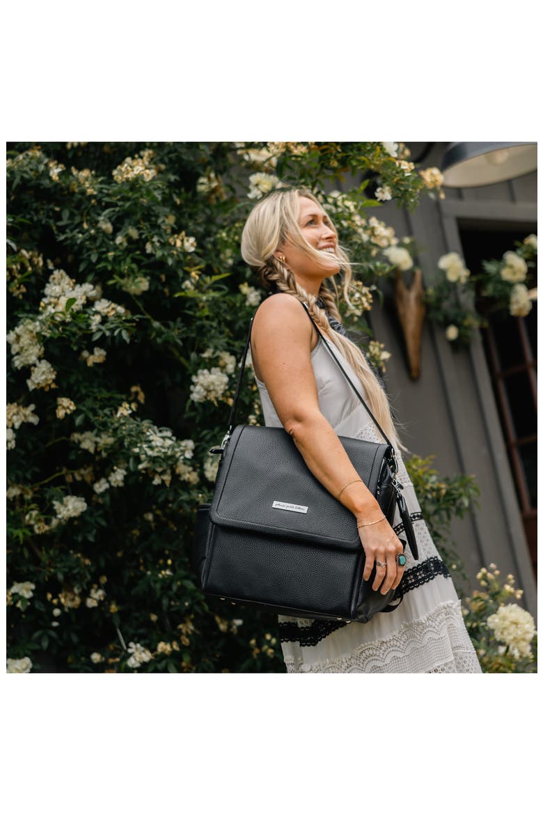 Boxy Backpack Diaper Bag, Alternate, color, EBONY