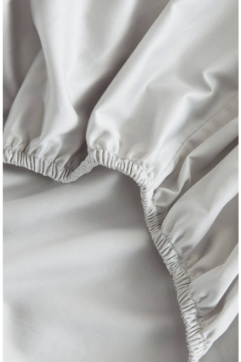 Cotton Sateen Sheet Set, Alternate, color, FOG GREY