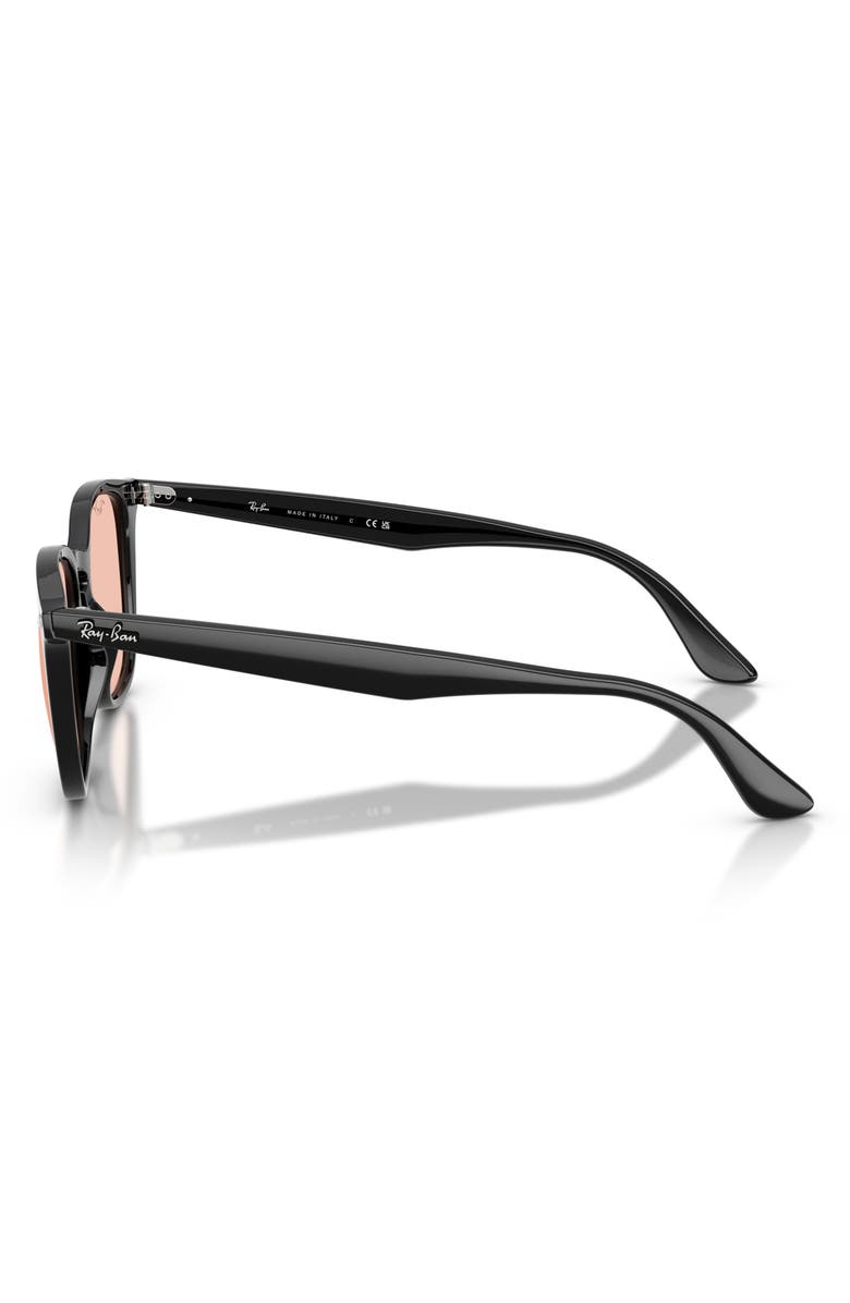 Ray-Ban 52mm Polarized Gradient Square Sunglasses, Alternate, color, Black