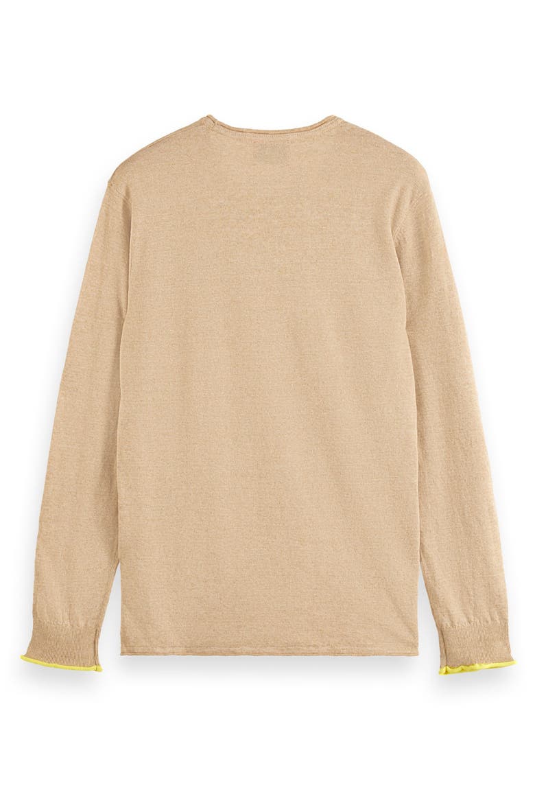 Linen & Cotton Sweater, Alternate, color, MEDIUM BEIGE