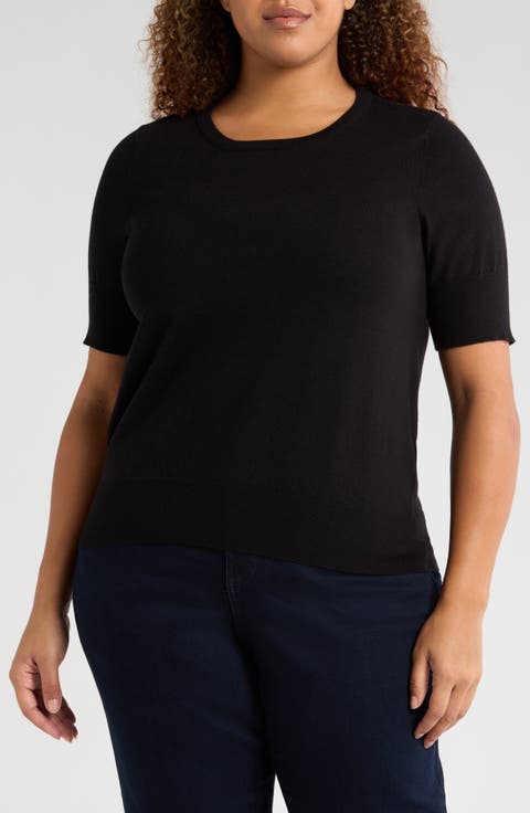 Rosie Short Sleeve Sweater (Plus)