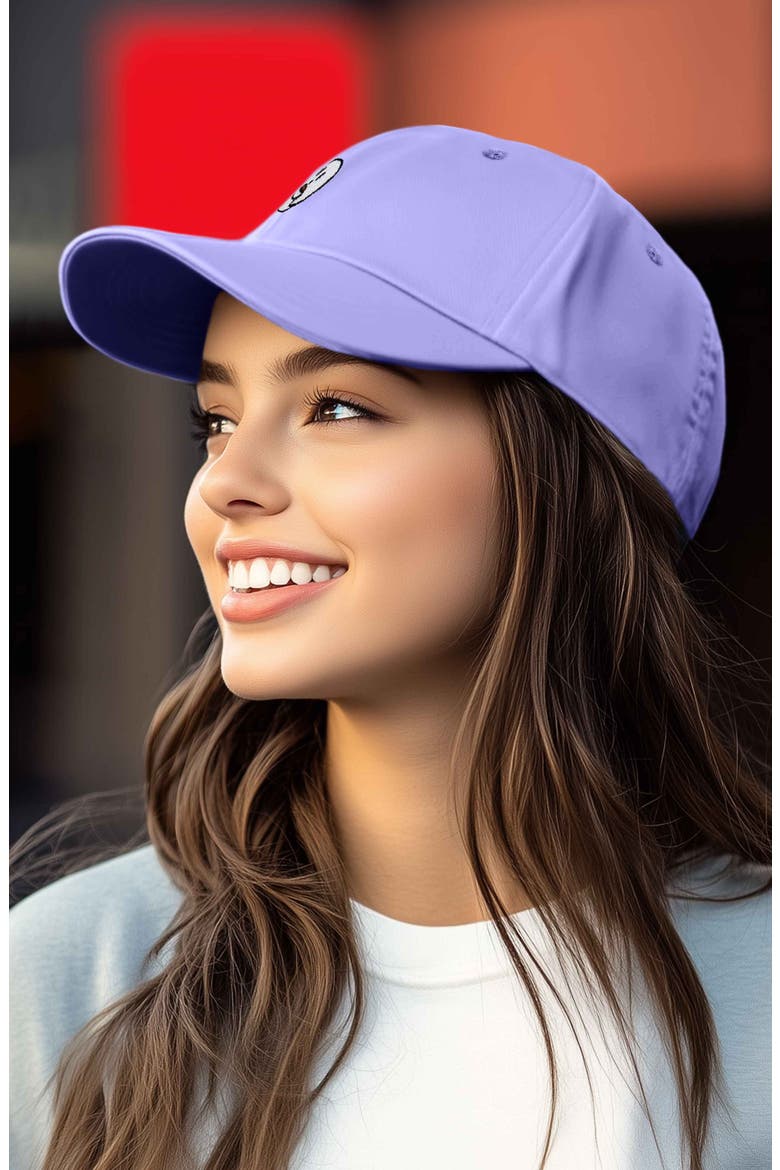 Coffee Ghost Embroidered Hat, Alternate, color, Lavender