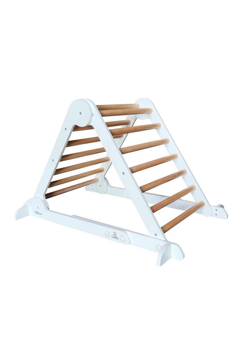 Kids' Learn 'N' Climb Wooden Triangle, Alternate, color, SOFT WHITE W/ NATURAL