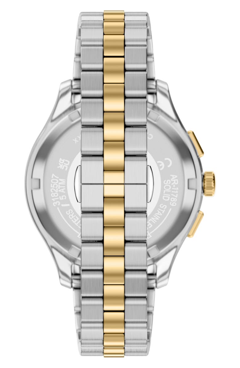 Emporio Armani Chronograph Two-Tone Bracelet Watch Set, 42mm, Alternate, color,