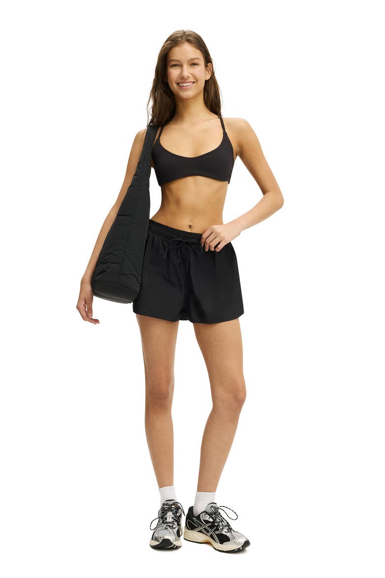 Women's Active Retro Run Short, Alternate, color, Black