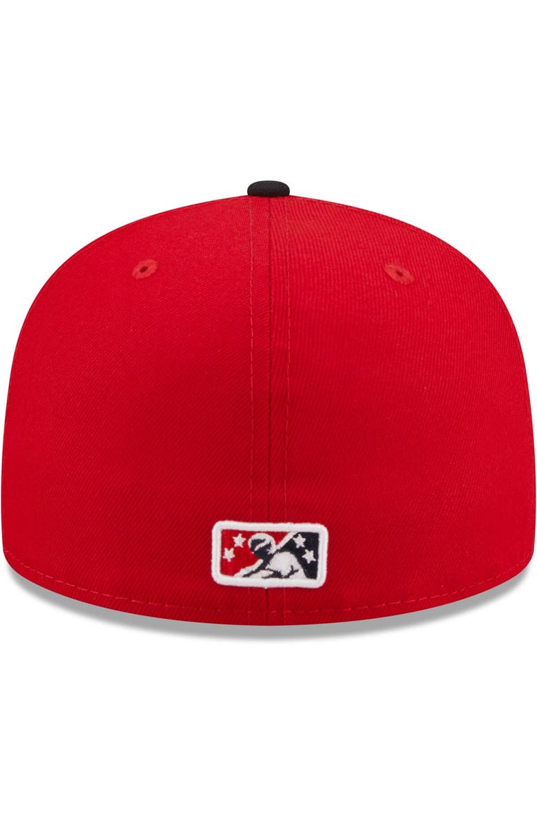 New Era Men's New Era Red Mississippi Braves Authentic Collection 59FIFTY Fitted Hat, Alternate, color,