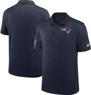 Nike Men's Nike Navy New England Patriots Sideline Victory Stripe Performance Polo