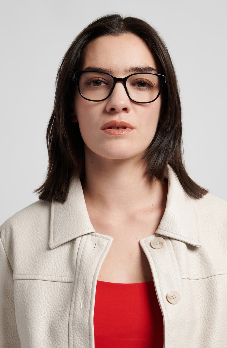 Kate Spade New York lyssa 51mm square optical glasses, Alternate, color, 