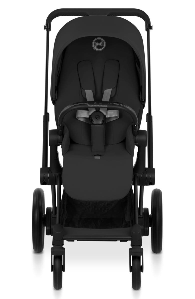 CYBEX e-Priam Electronic Smart Stroller – Platinum Collection, Alternate, color, Matte Black/ Sepia Black
