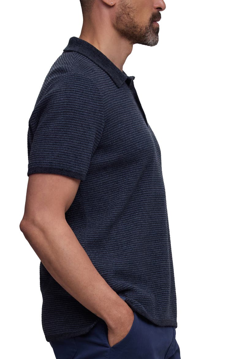 CozyChic Ultra Lite Short Sleeve Polo, Alternate, color, INDIGO-BLACK