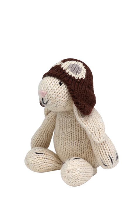 Little White Bunny With Aviator Hat