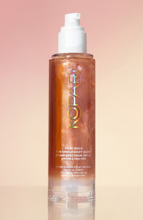 Kopari Rose Gold Sun Shield Spf 45 Duo $84 Value In Transparent