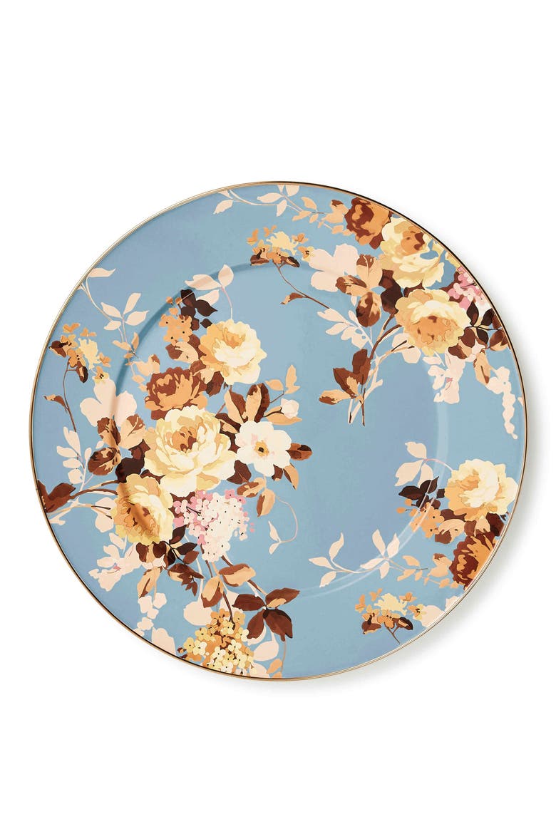 Wild Rose Slate Serving Platter, Alternate, color, BLUE