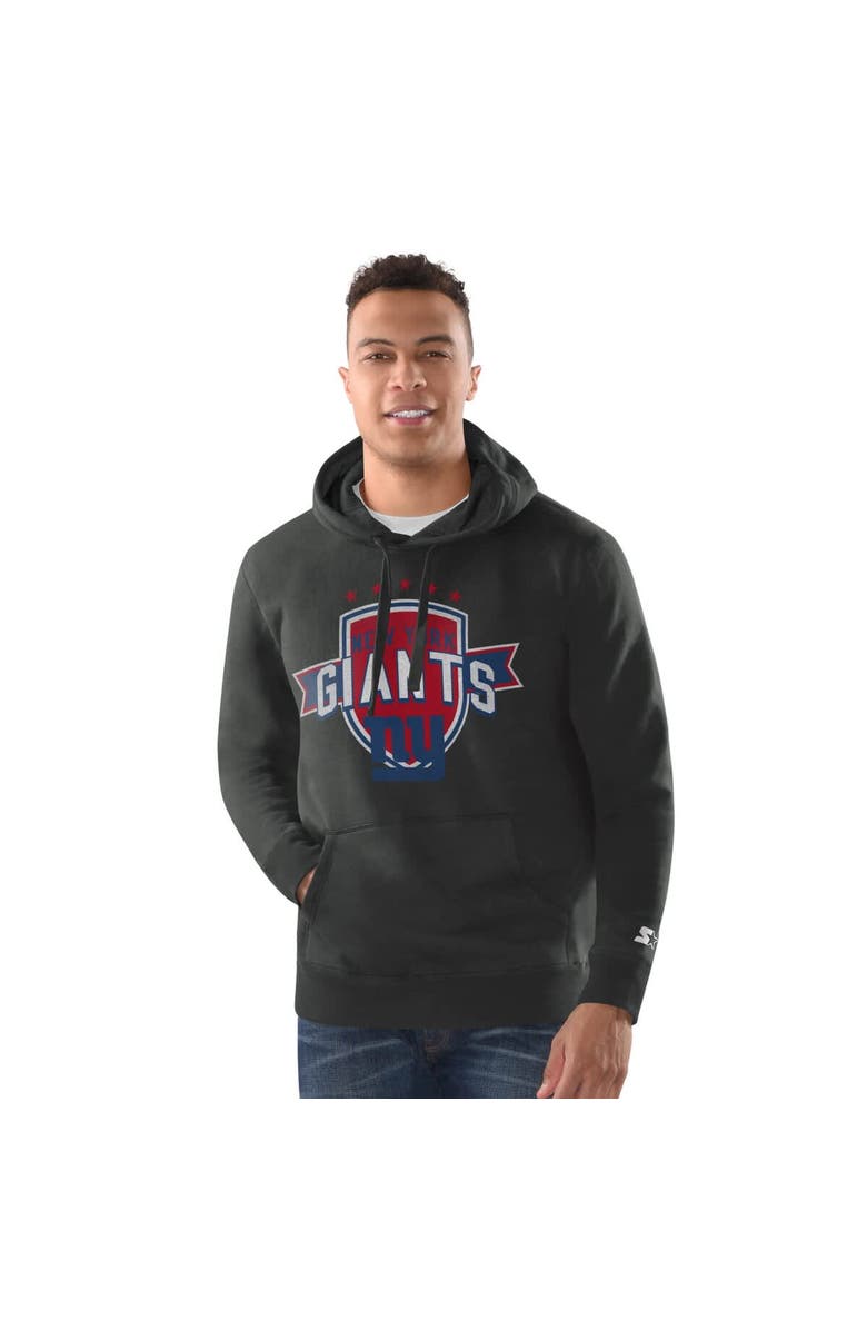 STARTER Men's Starter Charcoal New York Giants Vintage Pullover Hoodie, Main, color,
