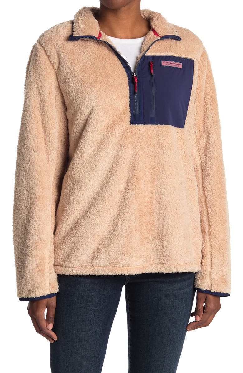 vineyard vines Stillwater Fleece Zip Pullover, Main, color,