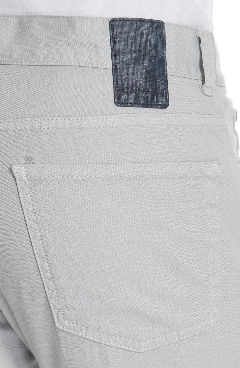 Canali Stretch Wool Classic Fit Five-Pocket Trousers, Alternate, color, 